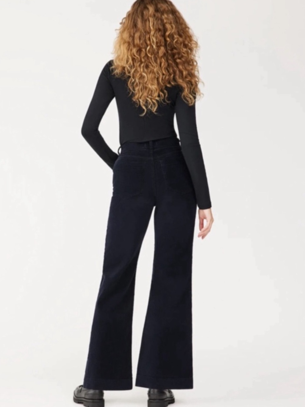 DL1961 Hepburn Wide Leg High Rise Corduroy - Picture 4 of 10